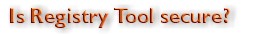 Is Registry Tool secure?
